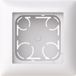 1721S85H43-916 Surface mounting box 1-gang, white, Saga 2TKA00005161 | 6438199011813