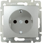 PRISE 2P+T SCHUKO A VIS ALU 770120 | 3245067701201