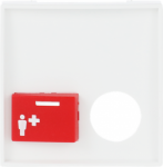 For call push-button with plug contact. With red call push-button. As alternative to Ackermann cover 88881 A3. 2CKA001724A4389 | 4011395227633