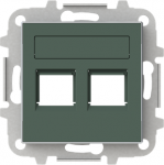 Color: Comodoro Cover plate for data outlets code: 2017.2, 2017.3, 2018, 2018.5, 2018.6 & 2018.8   Included:   - Mounting grid without claws   - Shutters   - Labeling area 2CLA851820A1901 | 8427238227634