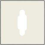 Color: Soft White   Cover plate for VGA connection unit code: 8155.5 2CLA855550A1101 | 8427238148359