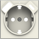 Color: Soft White   Cover plate for Schuko w/ USB socket outlet code: 8188.4 2CLA858840A5101 | 8427238272757