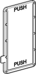 Blanking plate, Canalis KSA 500A to 1000A, aluminium, for tap off unit outlet, IP55, white RAL9001 KSB1000ZB1 | 3606485013138