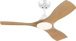 Fan Ceiling Light Olas, 30+24W, 42', 3000-6500K, 2650lm, IP20, white and wood 929004750501 | 8721103095985