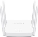 Mercusys | AC1200 Wireless Dual Band Router | AC10 | 802.11ac | 300+867 Mbit/s | 10/100 Mbit/s | Ethernet LAN (RJ-45) ports 2 | Mesh Support No | MU-MiMO Yes | No mobile broadband | Antenna type 4xFixed | No AC10 | 6957939005757