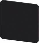 Labeling plate for snapping on or gluing on label holder, Label size 27x27 mm, black label, white font, without inscription, for self-labeling 3SU1900-0AE16-0AA0 | 4011209972391