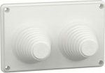 Gland plate, PrismaSeT G, knockouts type, 2 inlet with dia 33 to 72mm, Insulated, direct mounting, I LVS08899 | 3606481879370