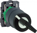 Complete selector switch &Oslash;22 2-position stay put 1NO Ronis 455. range of product: Harmony XB5 - device short name: XB5 - mounting diameter: 22 mm - shape of signaling unit head: round - type of keylock: Ronis 455 - contacts operation: slow-break - co ...