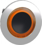 Head for illuminated push button, Harmony XB4, plastic, orange flush, 30mm, universal LED, illuminat ZB4FW953 | 3606489582753