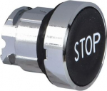 Head for non illuminated push button, Harmony XB4, black flush pushbutton &Oslash;22 mm spring return "STO ZB4BA234 | 3389110887686