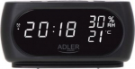 Adler | Clock with Thermometer | AD 1186 | Black AD 1186 | 5903887805636