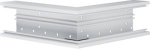External corner of base profile for BR 70x100mm of PVC in light grey R89227035 | 4012740155731