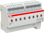 The switch actuator uses potential free contacts to switch 8 independent electrical loads via the ABB i-bus&reg;. Manual operation and display of the switching state of the contacts. The 16 A device is especially suited for resistive loads. 2CDG110263R00 ...