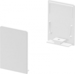High end caps for the GRAZIA 20 standard surface-mounted profile in anodised aluminium, white and black. Package contents: 2 pieces. 1000569 | 4024163188616