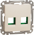 Cover plate SYSTIMAX CAT5E, CAT6 UTP, beige Sedna Design SDD112443C | 3606481479051