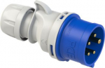 CEE Industrial Plug 5x32A (3P+N+PE) 9h IP44 SHARK blue 025-9 | 9003399131349
