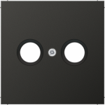 Metal cover plate for TV socket outlet, anthracite, LS AL2990TVAN | 4011377012837