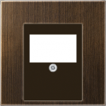 Metal cover plate for Audio/USB socket, antique brass, LS ME2969TAT | 4011377099302