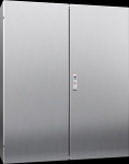 AX Compact enclosure, WHD: 400x500x210 mm, stainless steel 1.4301, with mounting plate, single-door, with two cam locks 1015000 | 4028177815124