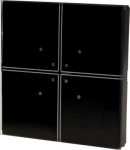 2-channel glass button, black GS2-AC-R-B GS2-AC-R-B | 5902431672212