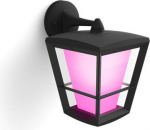 Hue Econic down wall lantern, black White and color ambiance 1744030P7 915005732301 | 8718696170588