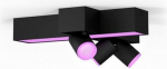 Hue Centris 3-spot, ceiling luminaire, black White and color ambiance 929003809001 | 8720169318670