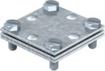 Cross-connector for flat conductor, with intermediate plate, 52x52, 255 30 5314518 | 4012195419181