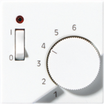 Cover plate for thermostat with switch, white, A range ATR231PLWW | 4011377037656