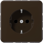 Socket outlet, 16A/250V, earthed, screwless, brown, CD CD1520BR | 4011377059887