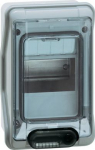 Plexo3 cabinet 4 modules surface mounting IP65 IK09 with PE+N terminal blocks 601974 | 3245066019741