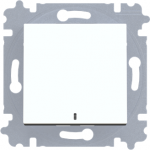 Push switch, 1 gang 1 way with LED lamp 2CHH599147A6062 | 8592624109167