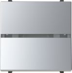 Insert/cover Rocker/button, Off switch 1-pole with LED exchangeable Silver - Zenit 2CLA220151N1301 | 8427238230474