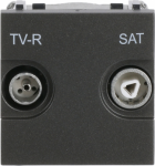 Insert/cover SAT 2 gang Anthracite - Zenit 2CLA225170N1801 | 8427238060484