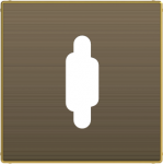 Color: Antique Gold.   Cover plate for VGA connection unit code: 8155.5 2CLA855550A1201 | 8427238166582