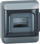 Plexo cabinet 6 modules surface mounting IP65 IK07 with PE+N terminal blocks 601886 | 3414972459846