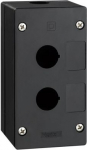 empty control station-severe environments-black-2cut-outs-2 vertical openings XALG020 | 3606480517815