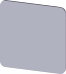 Labeling plate for snapping on or gluing on label holder, Label size 27x27 mm, silver label, black font, without inscription, for self-labeling 3SU1900-0AE81-0AA0 | 4011209973534