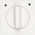 Cover plate for shutter toggle switch with symbol Up/Down, titanium white, DELTA style 5TG1360 | 4001869385419