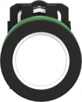 Pilot light, Harmony XB5, grey plastic, white flush mounted, 30mm, universal LED, plain lens, 24V AC XB5FVB1 | 3606481360854