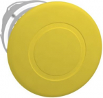 Mushroom push button head 40mm, Harmony XB4, metal, yellow, 22mm, latching push pull ZB4BT5 | 3389110171709