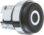 Head for non-illuminated push button, Harmony XB4, metal, black projecting, 22mm, spring return, whi ZB4BL232 | 3389110887877