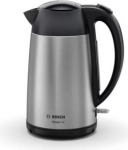 Electric Kettle DesignLine Electric, 2400 W, 1.7 L, Stainless steel, Stainless steel/Black TWK3P420 | 4242005188031