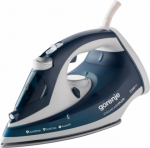 Gorenje Steam Iron SIH2200TQC Steam Iron, 2200 W, Water tank capacity 300 ml, Continuous steam 30 g/min, Blue/White SIH2200TQC | 3838782404702