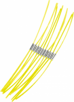 Line for trimmer 23cm (2,4 mm) ART 23, 10pcs. F016800174 | 3165140349352