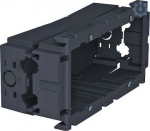 Accessory mounting box, double, Iron grey, 71GD7 6288611 | 4012195148685