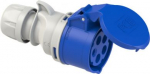 CEE connector 5x32A (3P+N+PE) 9h IP44/IP54 SHARK blue 225-9 | 9003399139475