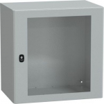 Spacial S3D tspt door w/o mount.plate H600xW600xD400.IP66 IK08 RAL7035.. range of product: Spacial S3D - device application: multi-purpose - product or component type: compact enclosure - enclosure nominal height: 600 mm - enclosure nominal width: 60 ...