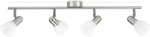 Quadruple ceiling light Burlap bar/tube nickel 4x40W 230V E14 Gaismeklis 5023417E7 40W IP20 915005219601 PL1 | 8718696132999