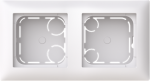 1722S85H43-916 Surface mounting box 2-gang, white, Saga 2TKA00005200 | 6438199012049