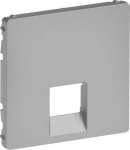 Cover plate Valena Life - RJ 45/RJ 11 socket - aluminium 755412 | 3414970461278